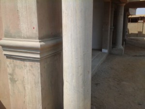 pillars to be cladded 3